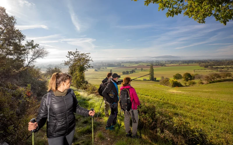 Randonnée pédestre en clunisois Sud Bourgogne